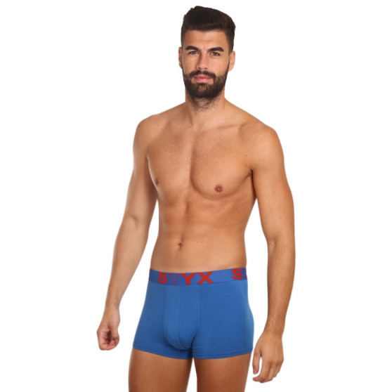 3PACK Boxershorts til mænd Styx sport gummi blå (3G96789)