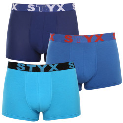 3PACK Boxershorts til mænd Styx sport gummi blå (3G96789)