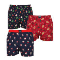 3PACK Boxershorts til mænd Happy Shorts flerfarvet (HS 2838586)