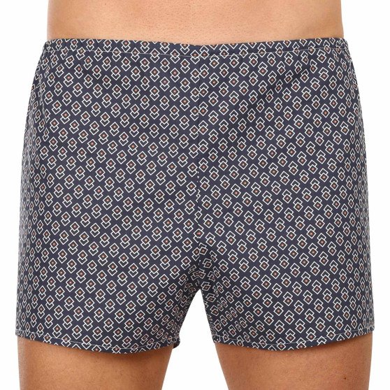 Boxershorts til mænd Foltýn mørkeblå diamanter (K33)