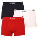 3PACK Boxershorts til mænd S.Oliver flerfarvet (JH-34B-51136323)