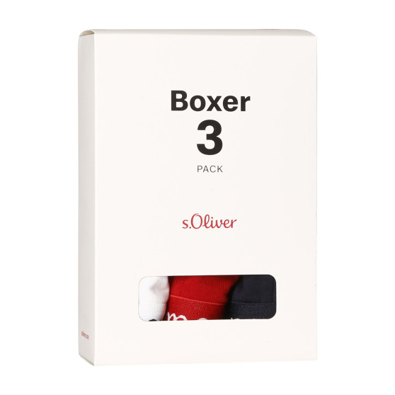 3PACK Boxershorts til mænd S.Oliver flerfarvet (JH-34B-51136323)