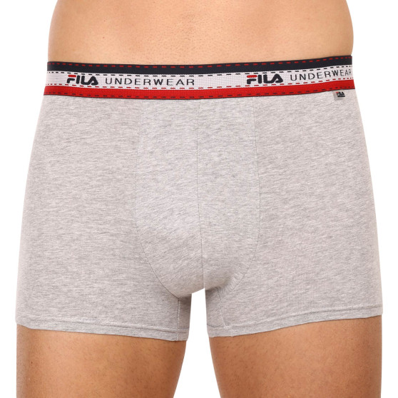 3PACK Boxershorts til mænd Fila grå (FU5059/3-400)