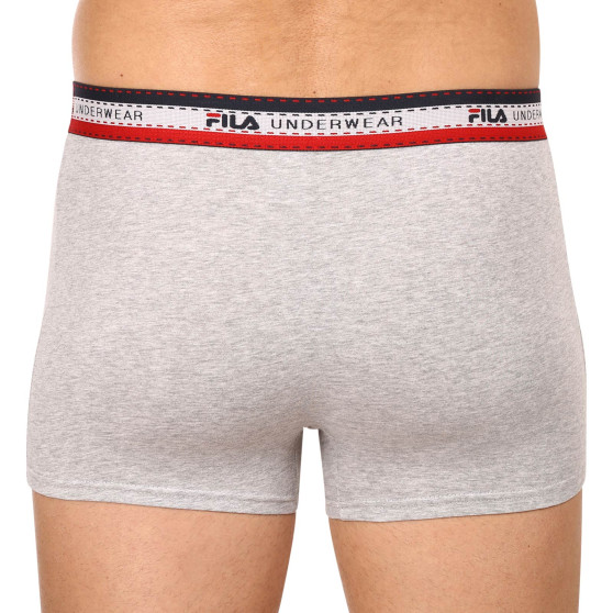 3PACK Boxershorts til mænd Fila grå (FU5059/3-400)