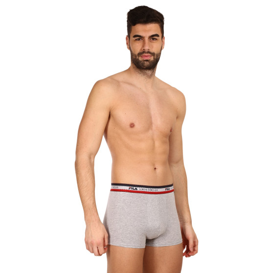 3PACK Boxershorts til mænd Fila grå (FU5059/3-400)