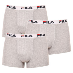 3PACK Boxershorts til mænd Fila grå (FU5016/3-400)