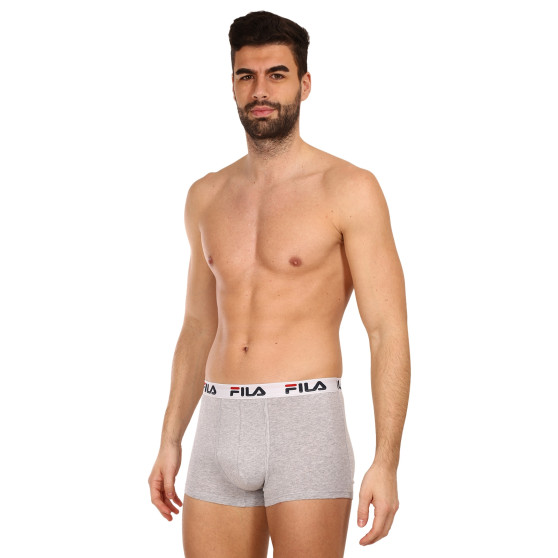 3PACK Boxershorts til mænd Fila grå (FU5016/3-400)