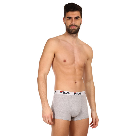 3PACK Boxershorts til mænd Fila grå (FU5016/3-400)