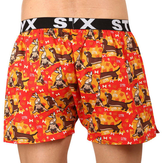 Boxershorts til mænd Styx kunst sport gummi hunde (B1554)