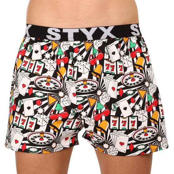 5PACK Boxershorts til mænd Styx art sports gummi flerfarvet (5B1126913)