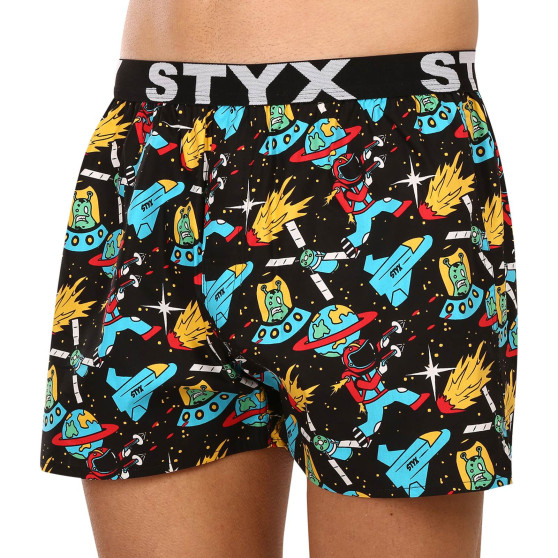 5PACK Boxershorts til mænd Styx art sports gummi flerfarvet (5B1126913)