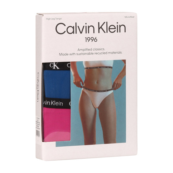 2PACK Brasilianske trusser til kvinder Calvin Klein flerfarvet (QD5037E-C0Z)