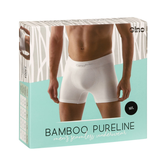 Boxershorts til mænd Gino sømløs bambus sort (54004)