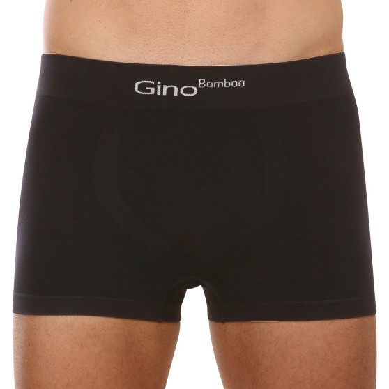 Boxershorts til mænd Gino bambus sømløs sort (53004)