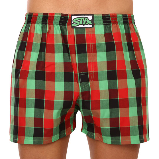 3PACK Boxershorts til mænd Styx classic elastic flerfarvet (3A93489)