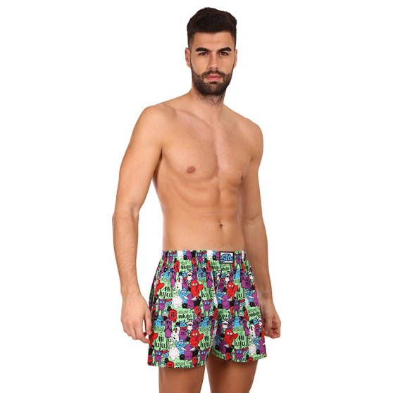 3PACK Boxershorts til mænd Styx art klassisk gummi flerfarvet (3A14895)