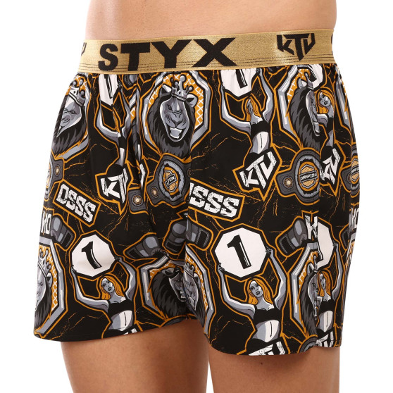 2PACK Boxershorts til mænd Styx art / KTV sportsgummi (2BT1655)