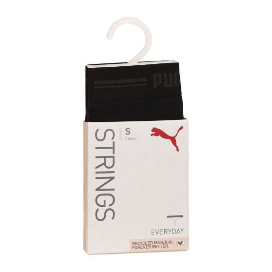 2PACK G-streng til kvinder Puma sort (701221339 001)