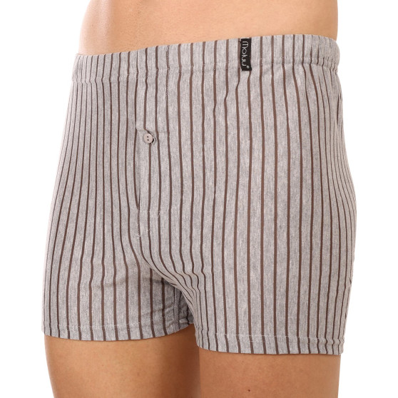 Boxershorts til mænd Molvy grå (MP-1057-BBU)