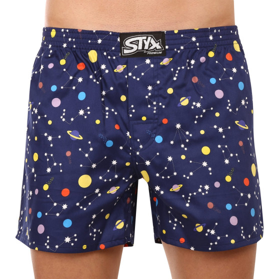 Boxershorts til mænd Styx premium art klassisk gummi planets (AP1057)