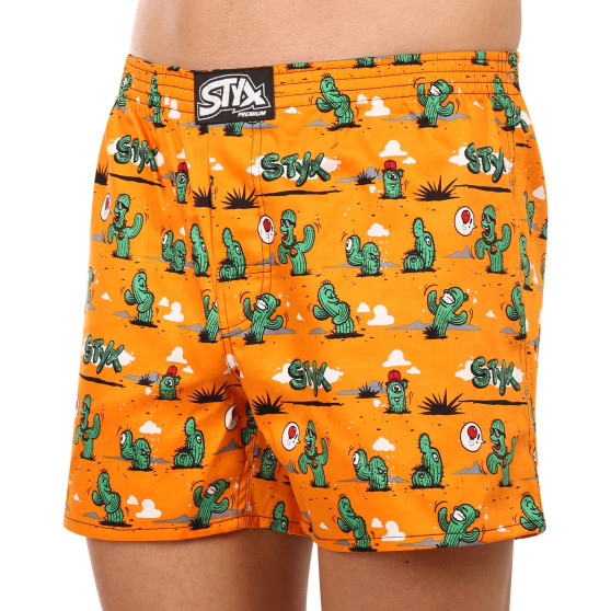 Boxershorts til mænd Styx premium art klassisk gummi cactus (AP1351)