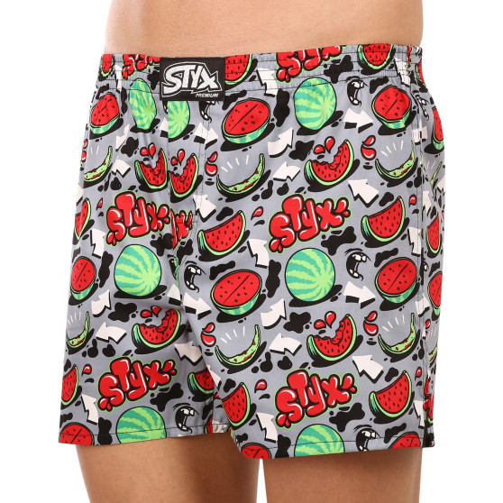 Boxershorts til mænd Styx premium art klassisk gummi melons (AP1459)