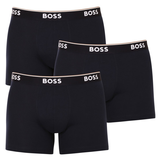 3PACK Boxershorts til mænd BOSS mørkeblå (50475282 480)