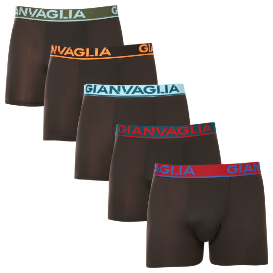 5PACK Boxershorts til mænd Gianvaglia sort (GVG-5010)