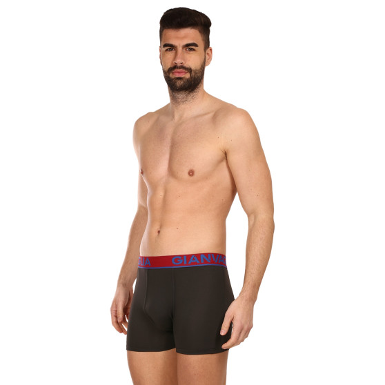 5PACK Boxershorts til mænd Gianvaglia sort (GVG-5010)