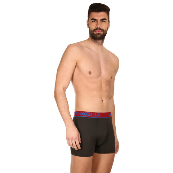 5PACK Boxershorts til mænd Gianvaglia sort (GVG-5010)