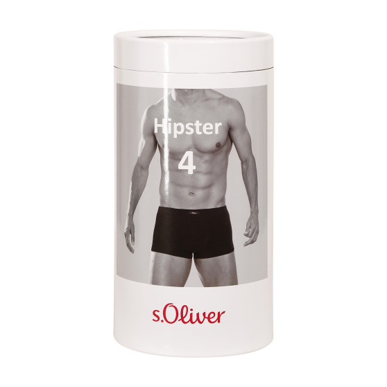 4PACK Boxershorts til mænd S.Oliver sort (MH-35H-48706757)