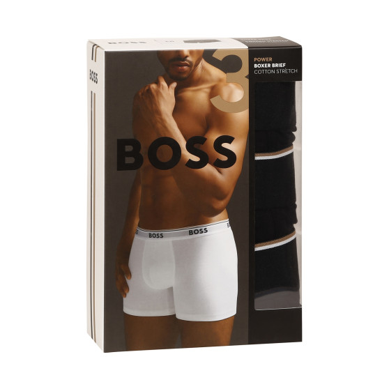 3PACK Boxershorts til mænd BOSS sort (50475282 001)