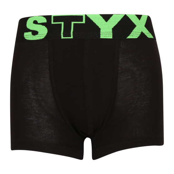 Boksershorts til børn Styx sport elastik sort (GJ962)