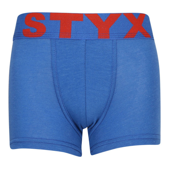 Boksershorts til børn Styx sportselastik blå (GJ967)