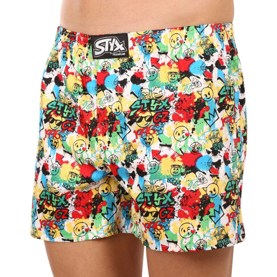 5PACK Boxershorts til mænd Styx premium art klassisk gummi (5AP9542879)