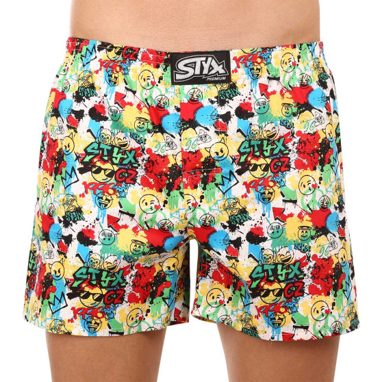 3PACK Boxershorts til mænd Styx premium art klassisk gummi (3AP95428)