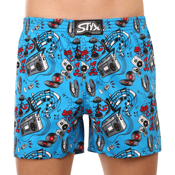 3PACK Boxershorts til mænd Styx premium art klassisk gummi (3AP95428)