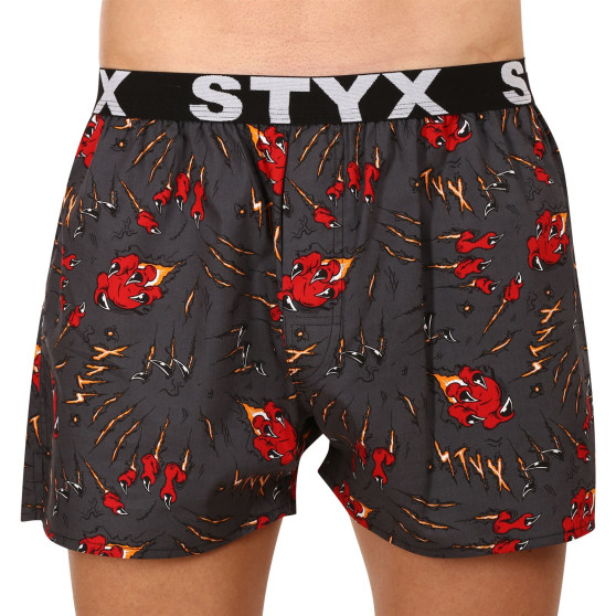 10PACK Boxershorts til mænd Styx art sports gummi flerfarvet (10B131527941508)