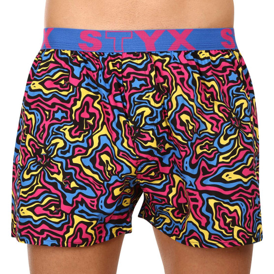 10PACK Boxershorts til mænd Styx art sports gummi flerfarvet (10B131527941508)