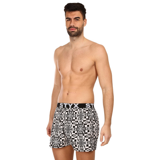 3PACK Boxershorts til mænd Styx art sports gummi flerfarvet (3B14051)