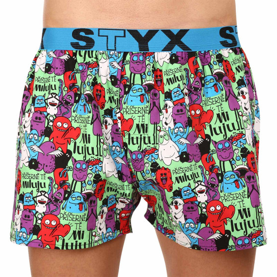 5PACK Boxershorts til mænd Styx art sports gummi flerfarvet (5B1455648)