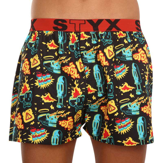 5PACK Boxershorts til mænd Styx art sports gummi flerfarvet (5B1455648)