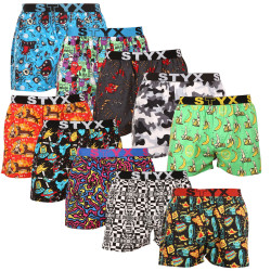 10PACK Boxershorts til mænd Styx art sports gummi flerfarvet (10B131527941508)