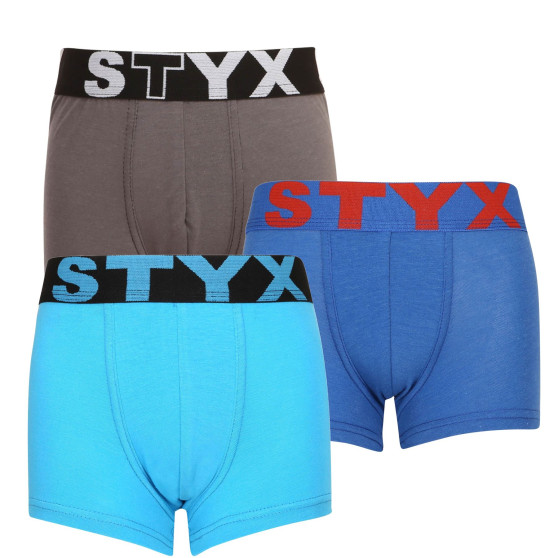 3PACK Boxershorts til børn Styx sportselastik flerfarvet (3GJ96739)