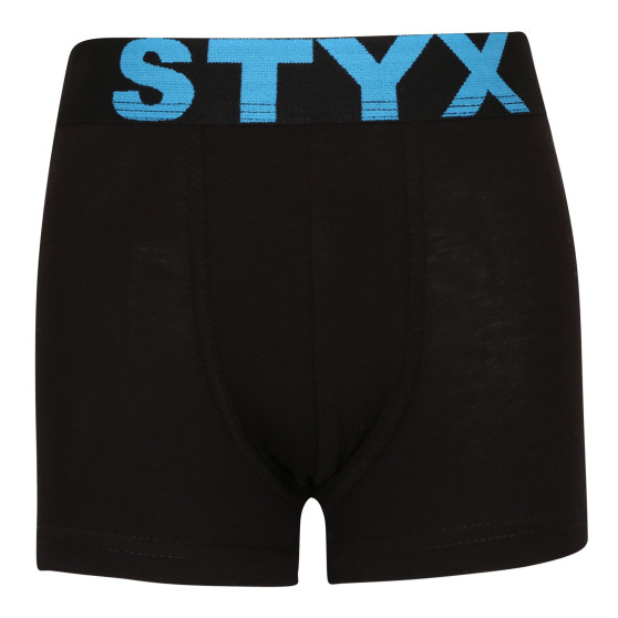 3PACK Boksershorts til børn Styx sports elastik sort (3GJ96012)