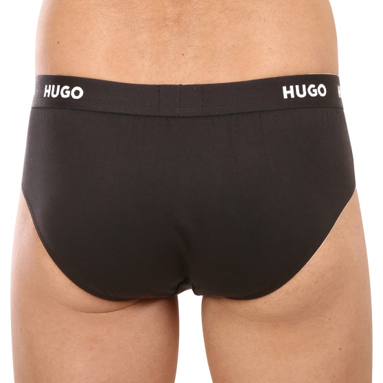 3PACK Trusser til mænd HUGO sort (50469763 001)