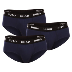 3PACK Trusser til mænd HUGO mørkeblå (50469763 410)