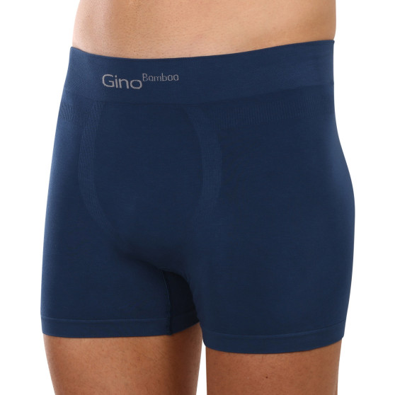 3PACK Boxershorts til mænd Gino sømløs bambus petrol (54004)