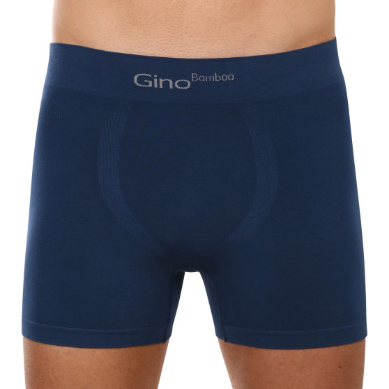 3PACK Boxershorts til mænd Gino sømløs bambus petrol (54004)