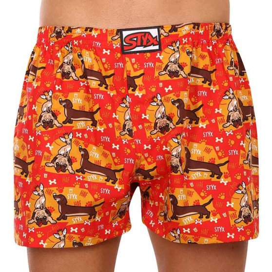 3PACK Boxershorts til mænd Styx art klassisk gummi flerfarvet (3A14427)